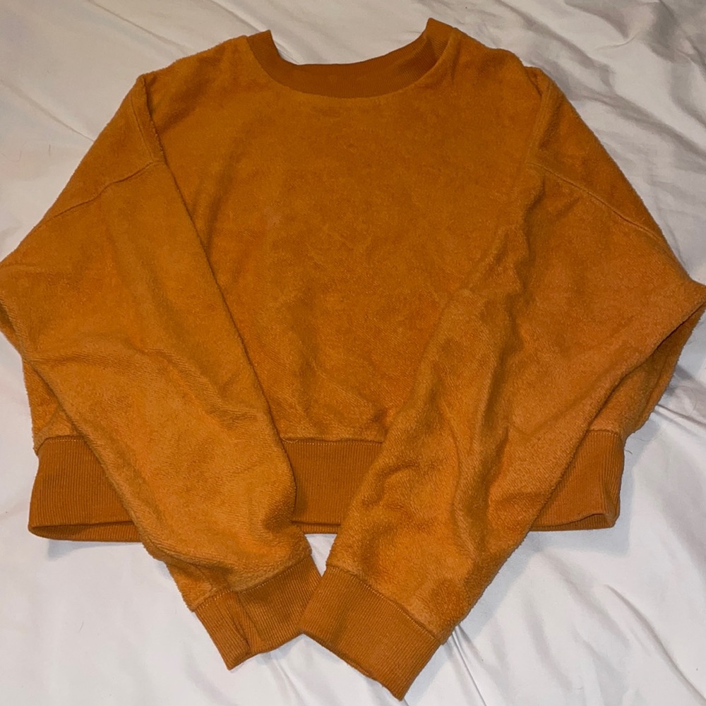 Orange Cropped Sweater